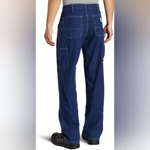 51) CARHARTT Flame Resistant Signature Denim Dungaree Sz. 46x34